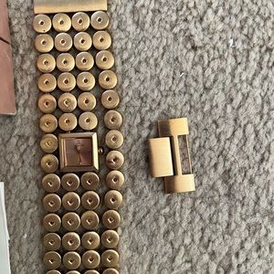 Jlo matte gold watch